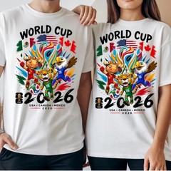 World Cup 2026 Soccer Fan Apparel Unisex T-shirt ‘Printed on Front and Back’