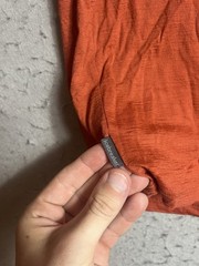Icebreaker Merino Shirt Medium M Orange Crew Wool Nylon Outdoor Hiking Mens