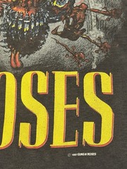 RARE Guns N Roses Banned Tour shirt “WAS HERE” small black vintage – GNR Rock