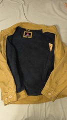 Quiksilver Men’s XL Heavyweight Fleece Lined Canvas Jacket Tan Full Zip Coat