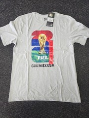 FIFA WORLD CUP 2026 Official Licensed T-Shirt NWT Soccer Gray USA CAN MEXICO