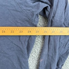 Claiborne Sleepwear Mens XL Long Sleeve Henley Shirt 100% Cotton Blue Plaid