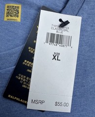 Polo Ralph Lauren Custom Slim Fit T-Shirt Short Sleeve Blue Men’s Size XL