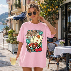 Comfort Colors®Life is a Gamble I’m Just Dealing Retro Turquoise Western T-Shirt