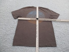 Howler Brothers Shirt Mens Small Brown Bros Cotton Polyester Aztec Mayan Logo