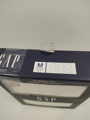 GAP Men’s Medium 3 Pack White Soft Cotton Crew Neck T Shirts w Logo Tag Free