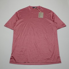 Italo Ferretti NWT Short Sleeve Crew Neck T-Shirt Size L in Red 100% Cotton