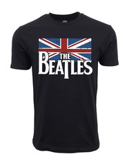 THE BEATLES MENS FLAG T SHIRT