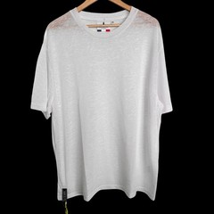 Bain De Mer St. Tropez White Japanese Synthetic Linen Tee XXL Lux ResortWear NWT