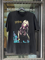 Collection KESHA Classic Tee Shirt Black All Size Gift Fan GH02