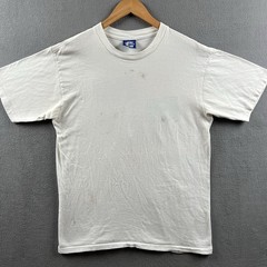 Vintage 90s Umbro Sand Soccer Shirt Mens Large White Single Stitch Distressed