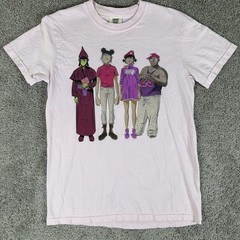 Gorillaz Shirt Adult S Light Pink 2022 North American Tour Double Sided Band Tee