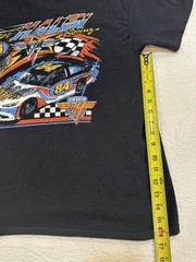 84 Van Halen Car Racing Graphic T Shirt Short Sleeve Black Cotton Men’s L