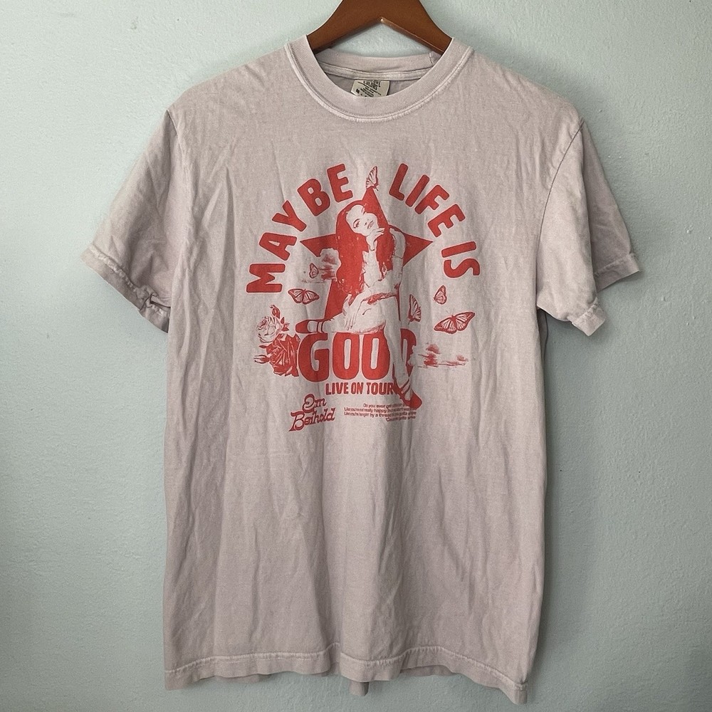 Em Beihold Maybe Life Is Good TourT-Shirt Size Medium Unisex