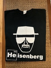 Men’s Breaking Bad Heisenberg T-Shirt Black With White Silhouette Design NWOT XL