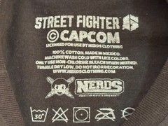 HOT TOPIC STREET FIGHTER Short Sleeve Black T-Shirt Small NWT