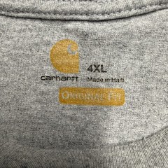 Carhartt T-Shirt Mens 4XL Gray Original Fit Long Sleeve Utility Workwear K231