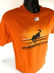 2021 2022 Ford Bronco T-Shirt – Burnt Orange Desert w/ Black Emblem & Script