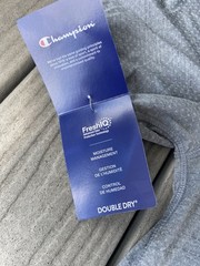 Champion Double Dry T-Shirt Mens Large Gray Athletic Logo Moisture Wicking NWT