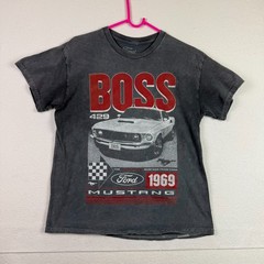 Ford Mustang Boss T Shirt Mens Medium Cotton Short Sleeve 1969