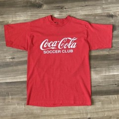Coca Cola Soccer Single Stitch Vintage Shirt Sz Medium