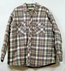 Wilderness Mens XL Multicolor Plaid Long Sleeve Flannel Shirt