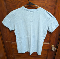 Psychobunny Heather Blue V-Neck Tee Sz.4 Small Small Logo Pima Cotton Peru
