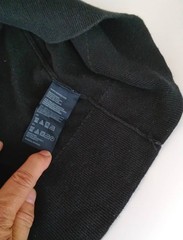 Tommy Hilfiger Men S Pima Cotton V-Neck Sweater Black Long Sleeve Knit Pullover