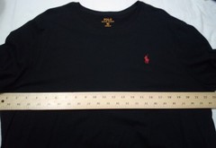 Polo Ralph Lauren T-Shirt Men XL Custom Fit Black Red Pony Crew Short Sleeve