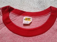 5 Vintage 80s 70s Russell Athletic Ringer Heather Red Tri Blend Medium Blank