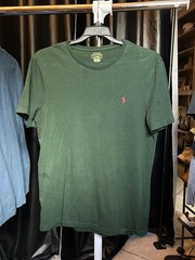 Polo Ralph Lauren Custom Slim Fit Green Crewneck T-Shirt Pony Logo Size M