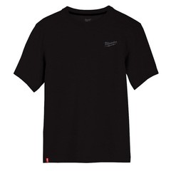 Milwaukee Men’s X-Large Black Cotton/Polyester Short-Sleeve Hybrid Work T-Shirt