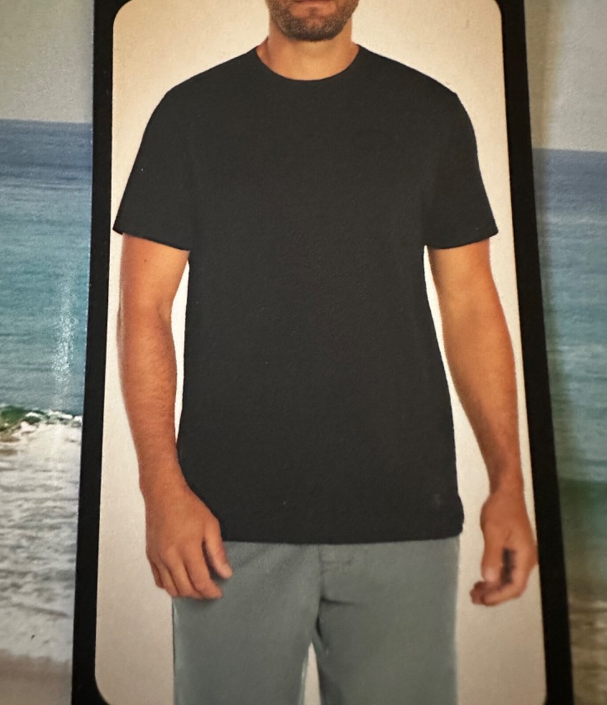 BANANA REPUBLIC LUXE TOUCH PERFORMANCE TEE SHIRT BLACK MENS SIZE VARY