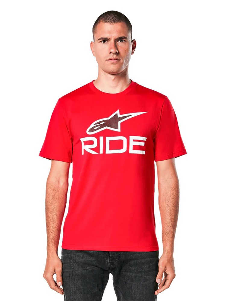 Alpinestars Men’s Ride 4.0 CSF Short Sleeve T-shirt MX Motocross Logo FMX Tee