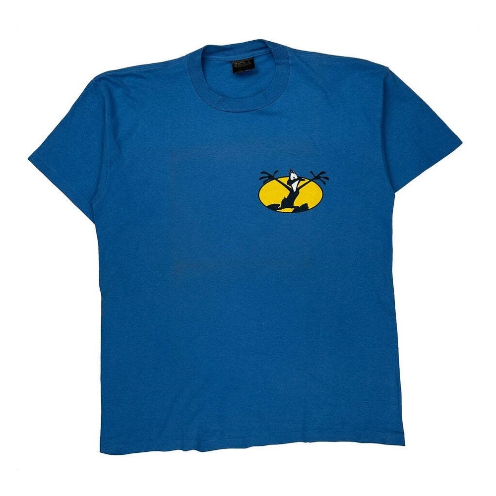 Single Stitch Looney Tunes Changes Cartoon T-Shirt – Large Blue Cotton