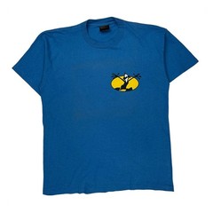 Single Stitch Looney Tunes Changes Cartoon T-Shirt – Large Blue Cotton