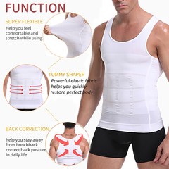Men’s Compression Muscle Undershirts Gym Workout Slim Tank Top Sleeveless Vest
