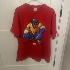 Vintage 00s Marvel Spider-Man Punisher 2003 Marvel Comics Mens Size XL Y2K