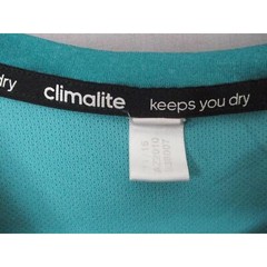 Adidas Teal Classic Athletic T-Shirt Climalite Mens Size Medium