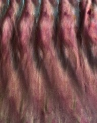 Roll Fold Ice Tie Dye T-Shirt, Unisex M SS Crew, Reddish Purple Wave