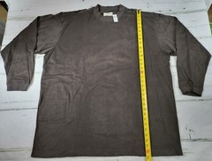 Vintage Deadstock Axis Mens 3XB Combed Cotton Long Sleeve Mock T Shirt NWT $60