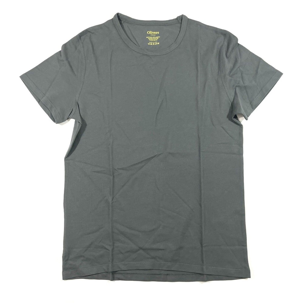 New Olivers Apparel Carbon District Tee Shirt Grey Size Medium Mens