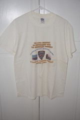 Vtg NYPD 66th Precinct 7/7 2001 National Night Against Crime T-Shirt Mens Size L
