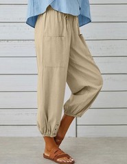 Womens Casual Lantern Harem Loose Capris Pants Summer Yoga Slacks Trousers