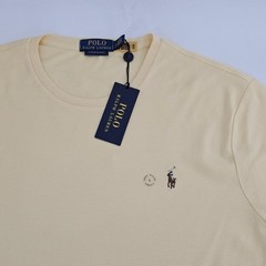 Polo Ralph Lauren Custom Slim Fit Soft T-shirt Pony Logo Mens LARGE L Yellow NEW