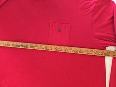 Polo Ralph Lauren Mens 3LT Long Tall Long Sleeve Tee Shirt Burgundy Pocket Pony