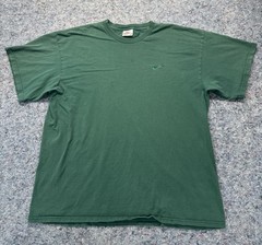 Vintage Nike Mini Swoosh T Shirt Mens XL Green Made in Mexico Embroidered Logo