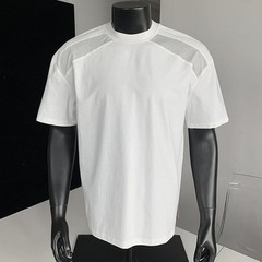 Short Sleeve Men’s T-Shirt with Mesh Shoulders – Quick Dry Breathable US Style