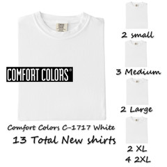 Comfort Colors C-1717 White T Shirts 13