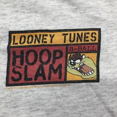 Vintage Looney Tunes Shirt Mens Medium Gray Wile E Coyote Hoop Slam 1996 90s